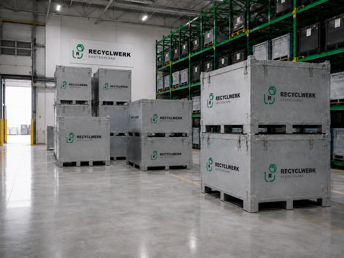 Transportbehälter für Lithium-Akkus aus E-Scootern und E-Bikes